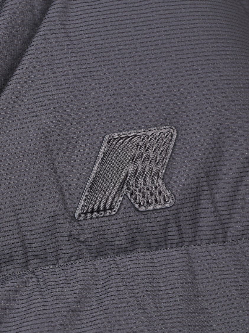K-Way Quill Fancy Nylon Hooded Quilted Down Jacket
