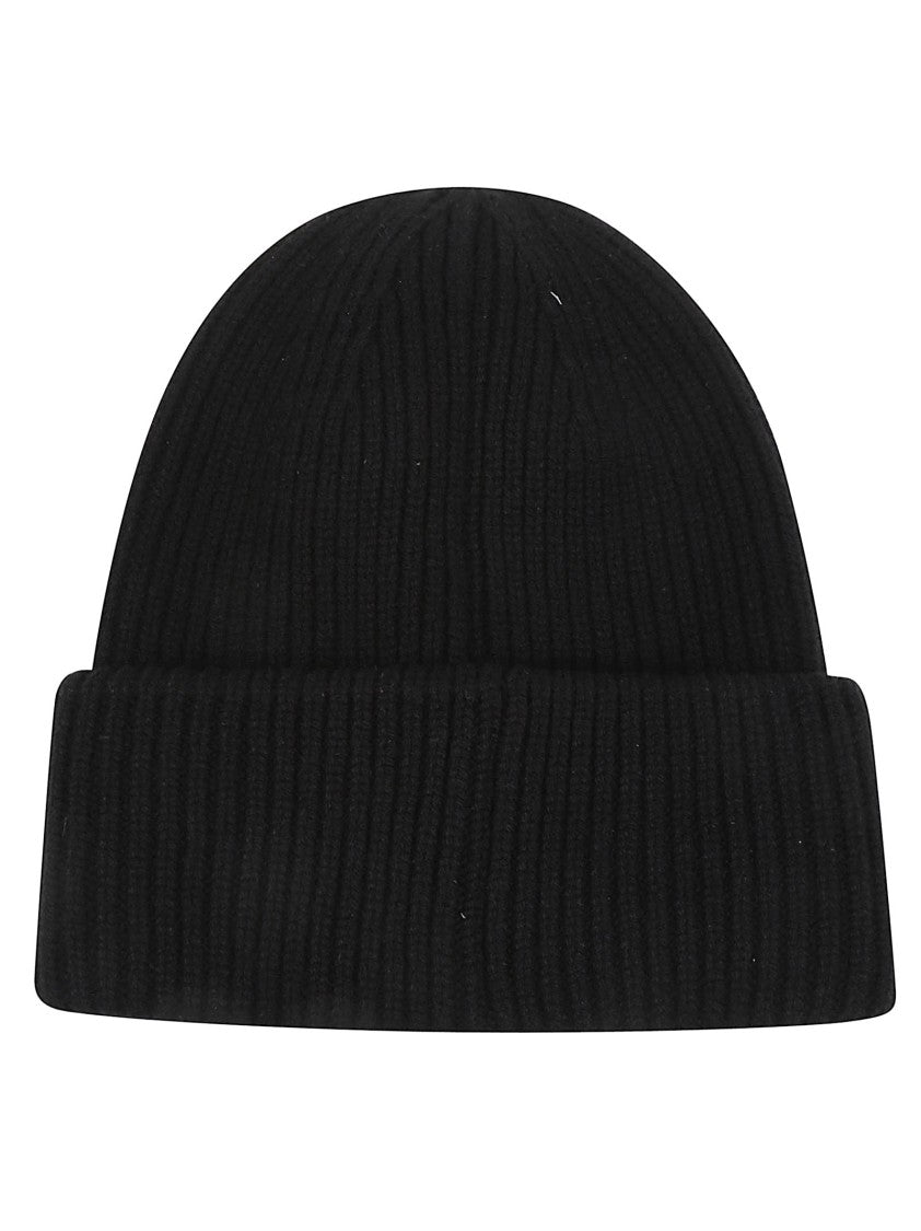 Moncler Tricot Ribbed Virgin Wool-Cashmere Hat