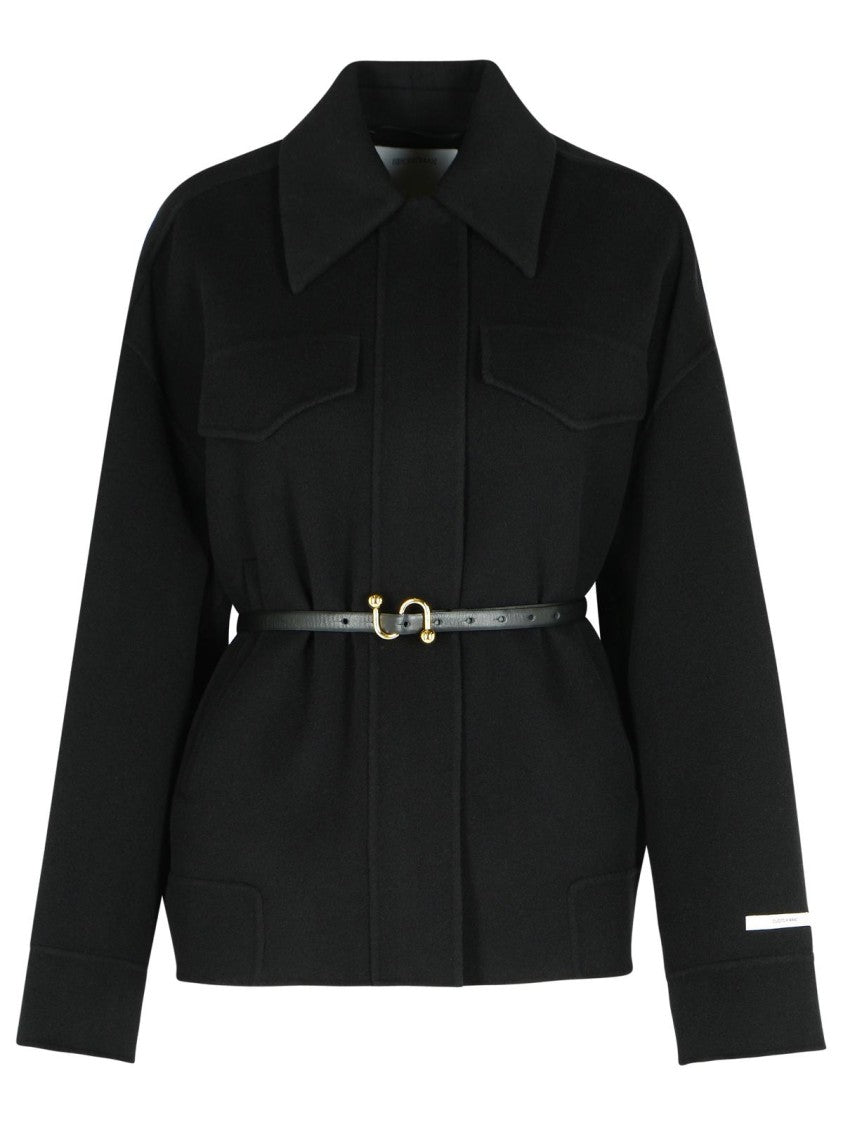 Sportmax Cantore' Black Virgin Wool Jacket