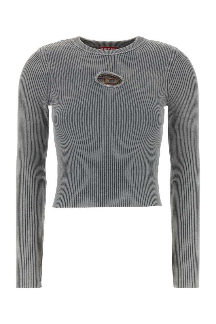 Diesel Grey Cotton M-Valary-R Top