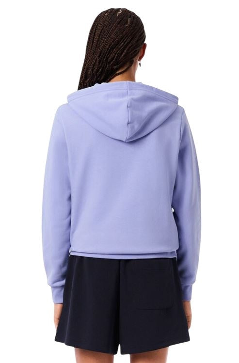 Lacoste Zip-Up Sweatshirt In Soft Organic Cotton Fleece