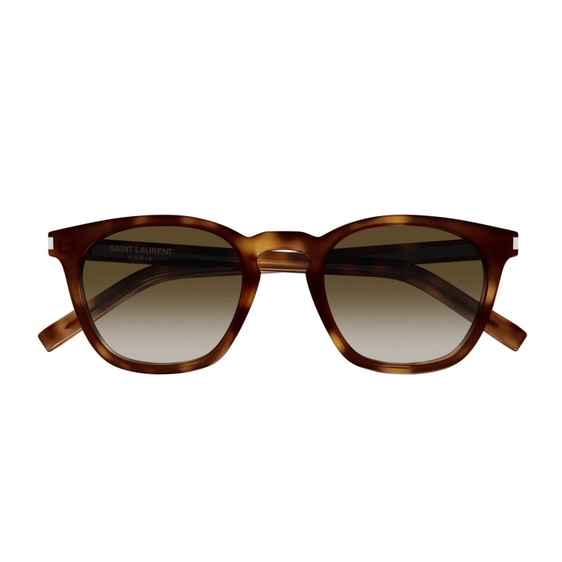 Saint Laurent Havana Sl 28 Corner Angle Recycled Acetate Phantos Sunglasses
