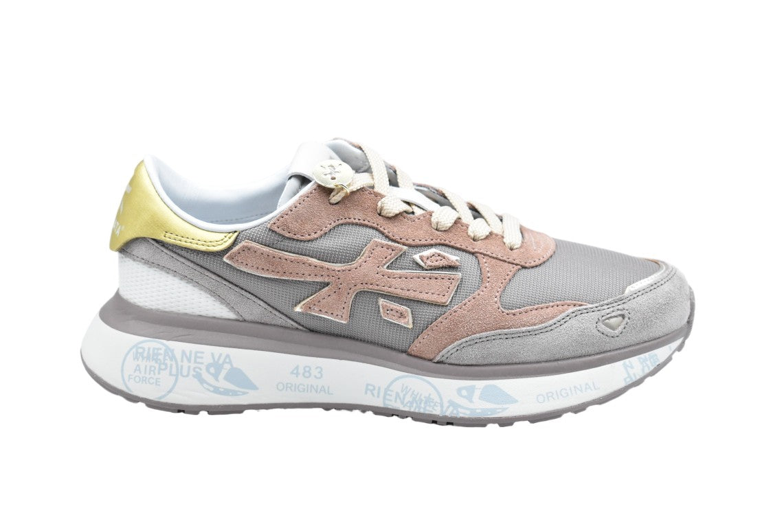 Premiata Low-Top Sneakers In Soft Grey
