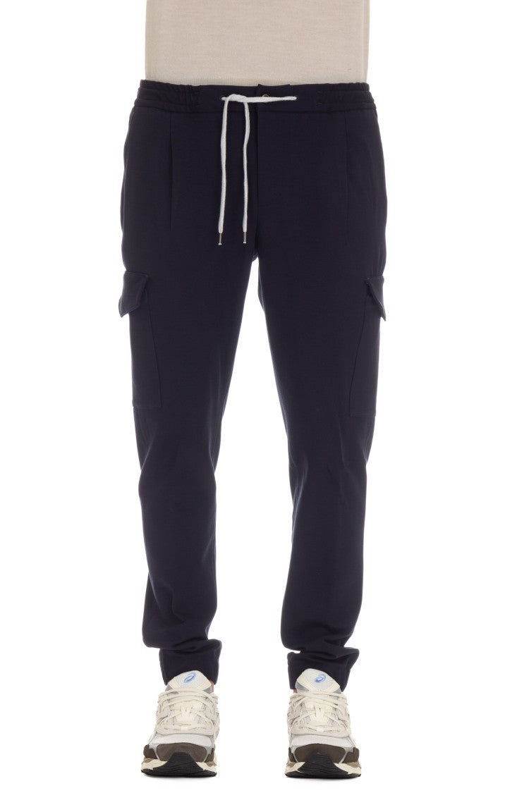 Pt Torino Soft Cotton Jersey Cargo Trousers