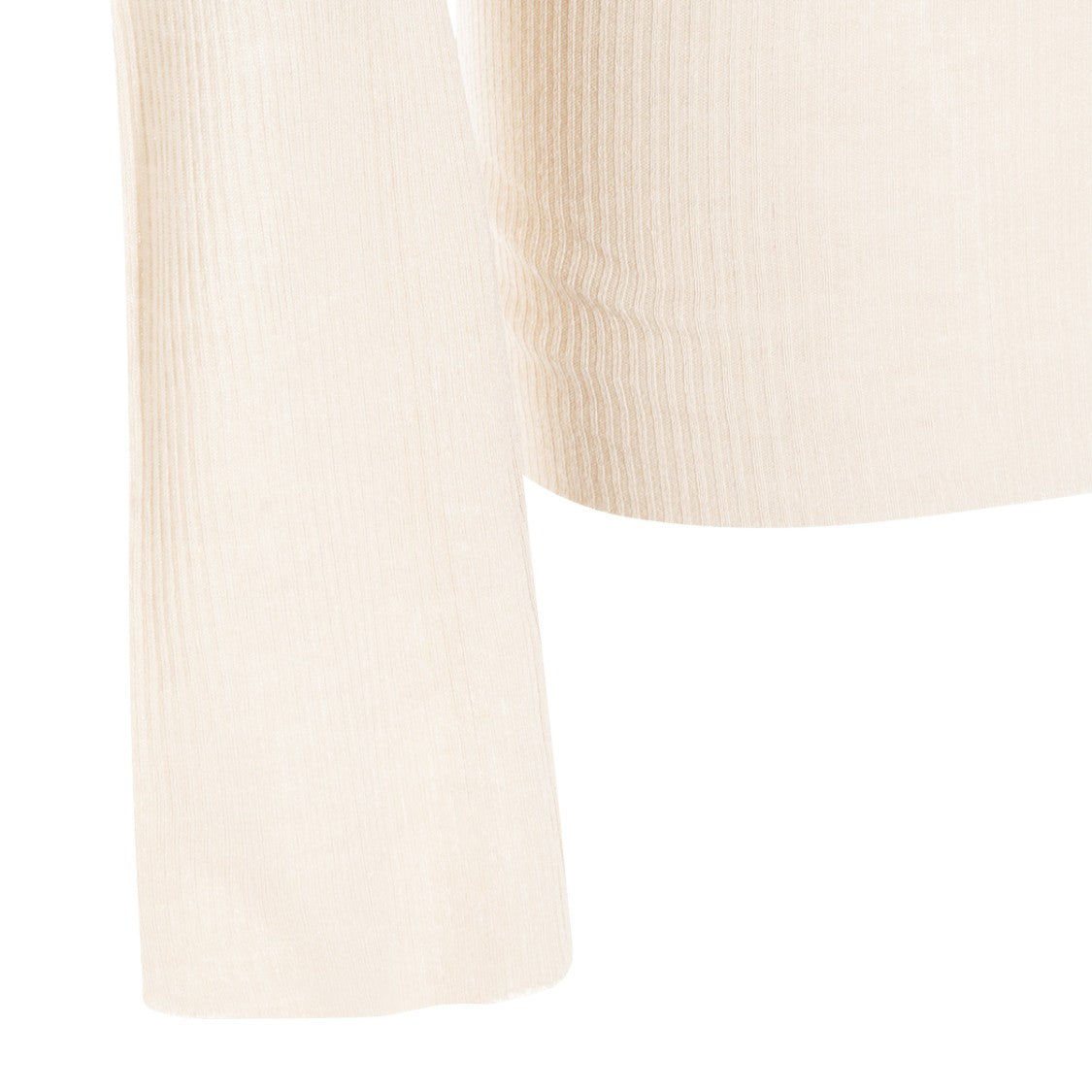Rick Owens Sand Viscose/Silk Ribbed Sweater