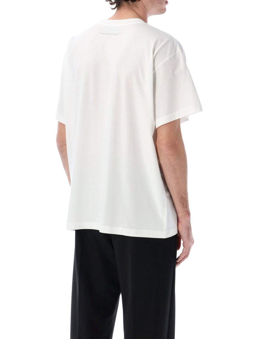 Mm6 By Maison Margiela Cotton Jersey T-Shirt With Numeric Logo Patch