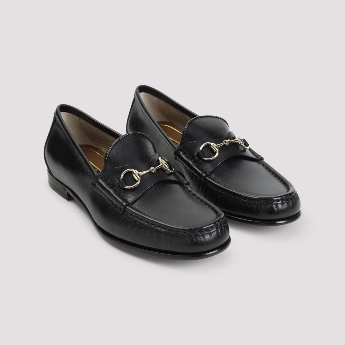 Gucci Black Leather Loafers