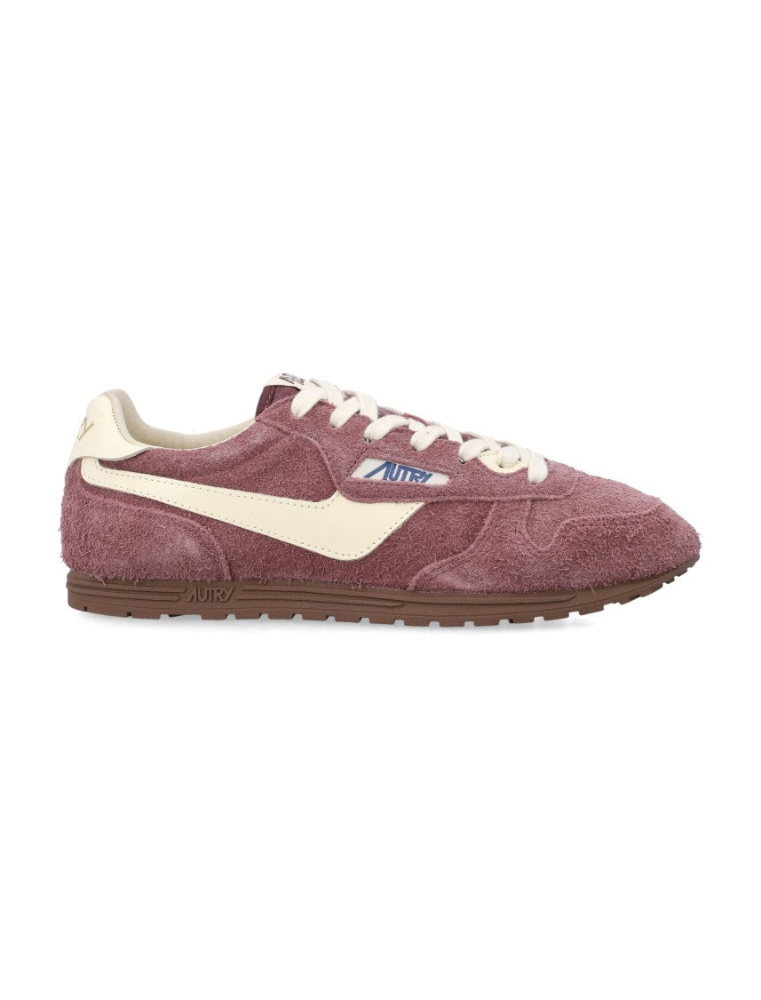 Autry Windspin Textured-Suede Low-Profile Sneakers