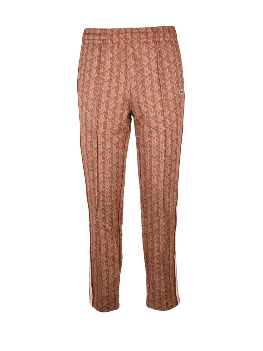 Lacoste Geometric Sweatpants - Brown