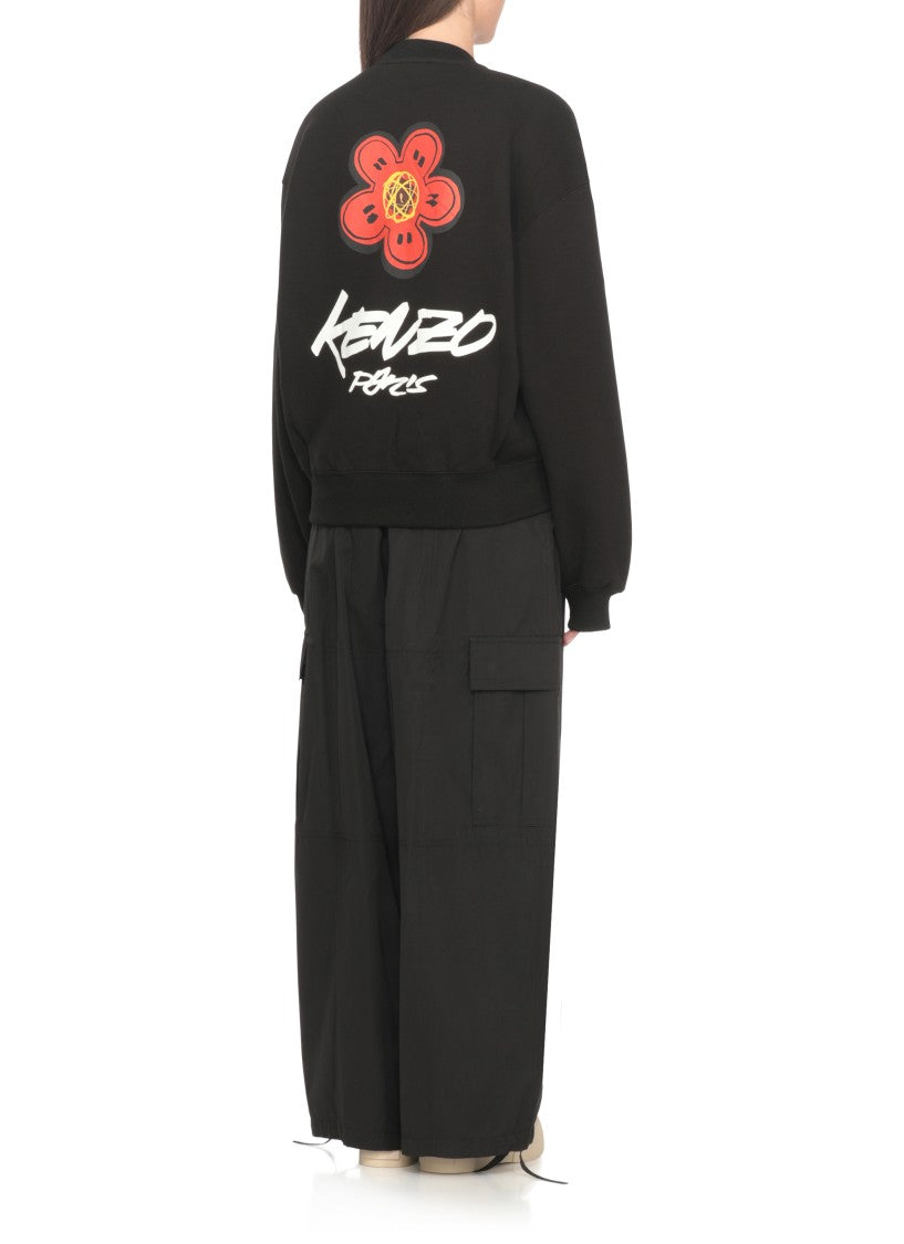 Kenzo Logo Sweatshirt In Soft Cotton