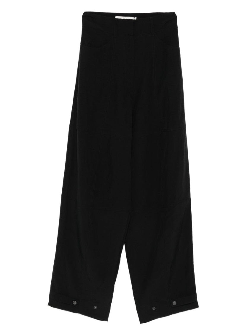 Róhe High-Waist Turn-Up Trousers