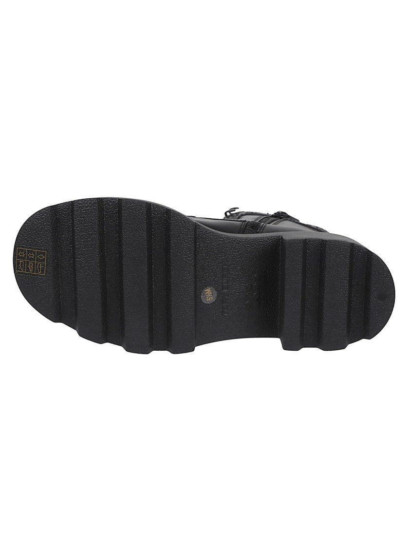 Tory Burch T Monogram Lace-Up Ankle Boots