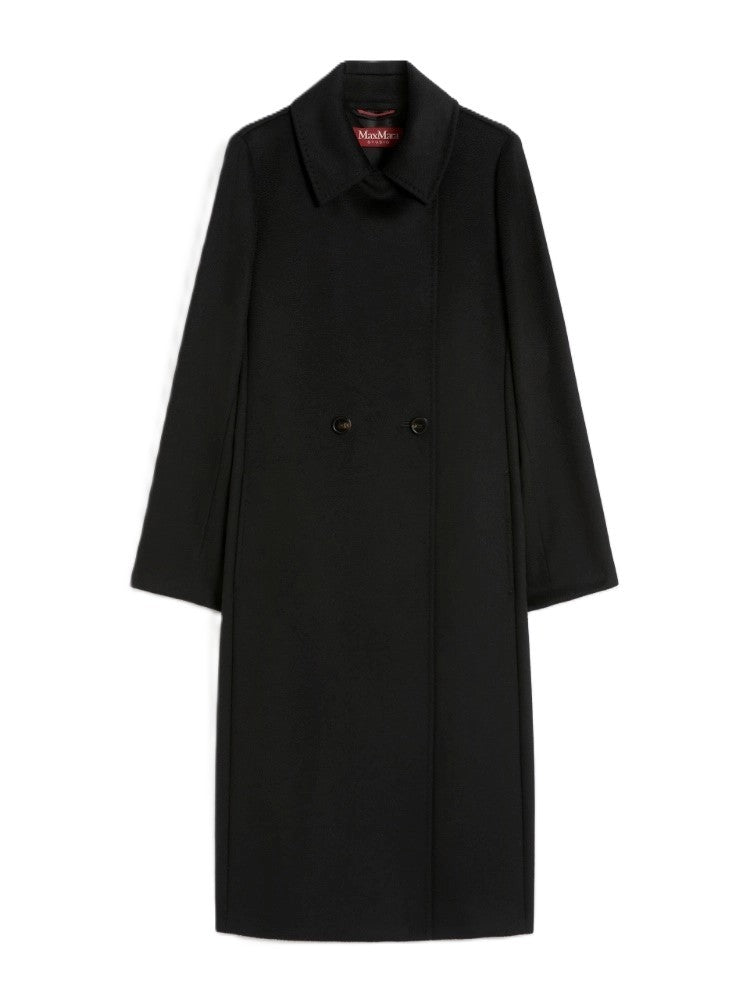 Max Mara Timeless Black Wool Bcollage Coat