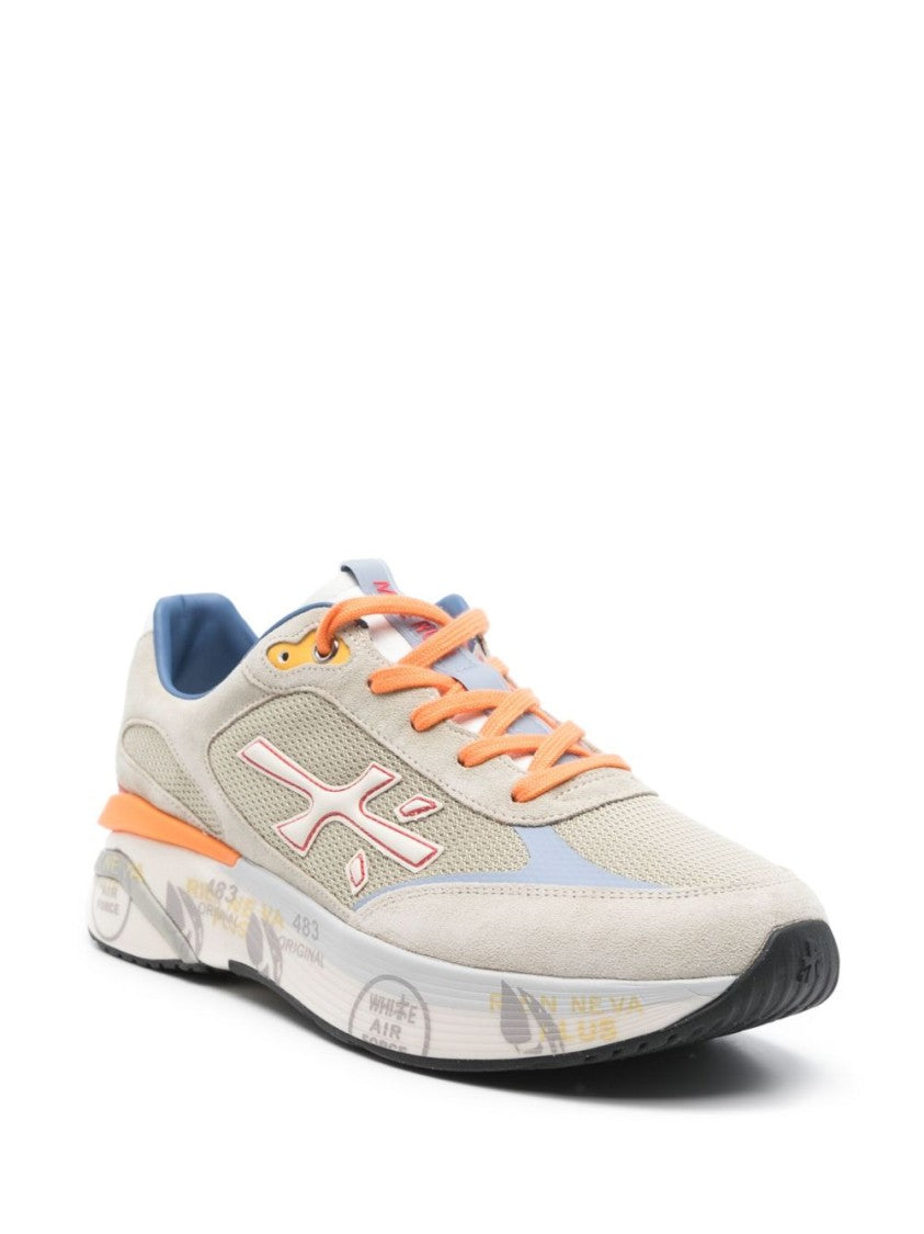 Premiata Light Gray Sneakers With Chunky Sole