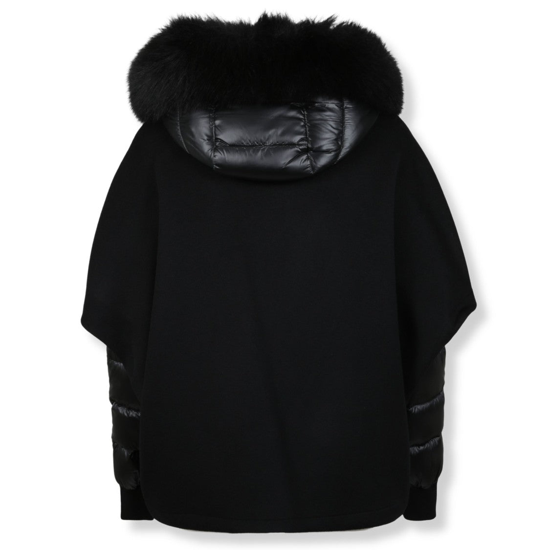 Moorer Short Cape-Style Jacket With Removable Padded Bomber