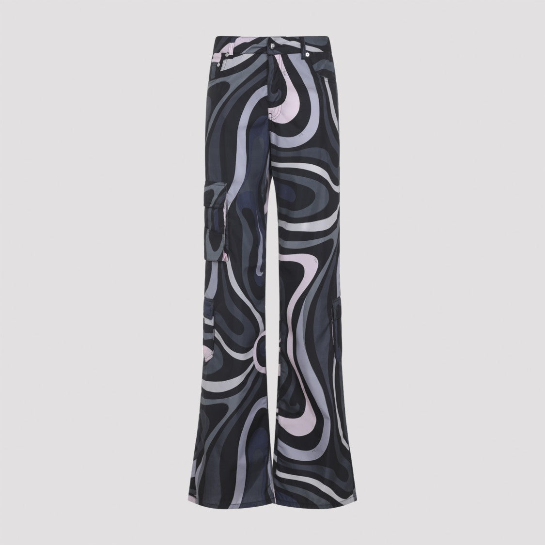 Pucci Wide Leg Trousers With Abstract Pattern