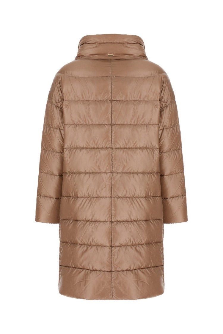 Herno Zip Puffer Jacket – Beige