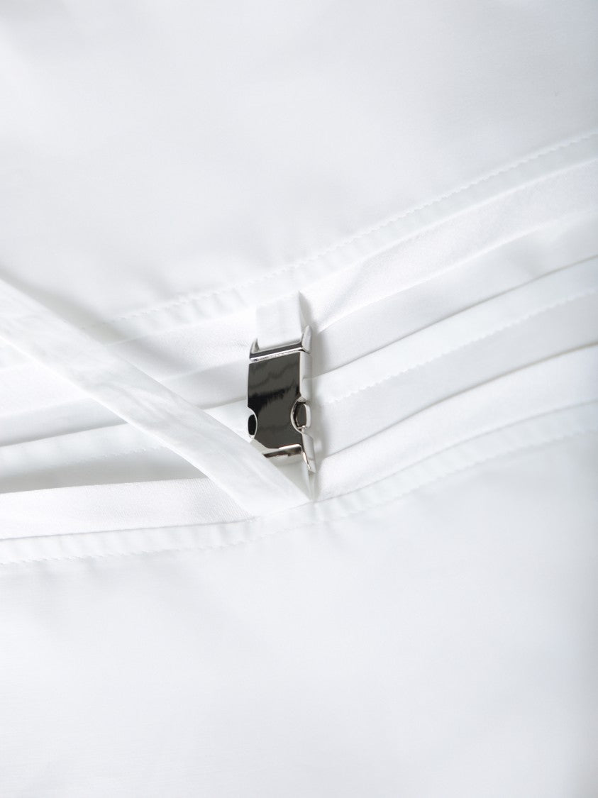 Pinko Poplin Shirt With Puff Sleeves