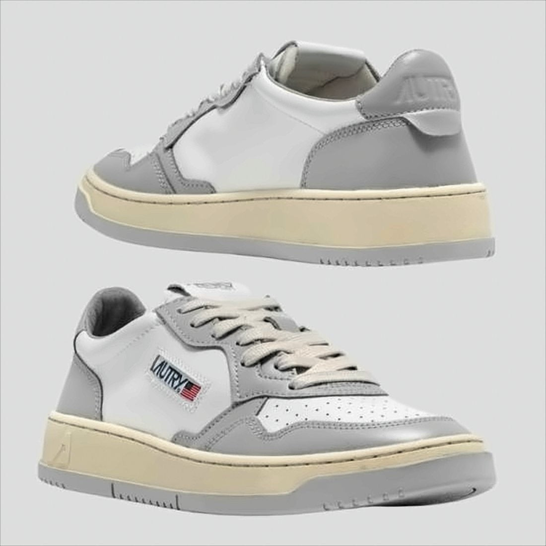 Autry Low-Top Sneakers With Smooth And Perforated Panels