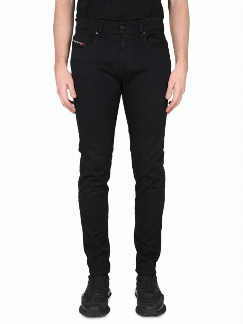 Diesel Slim-Fit Jeans In Black With Tapered Ankle