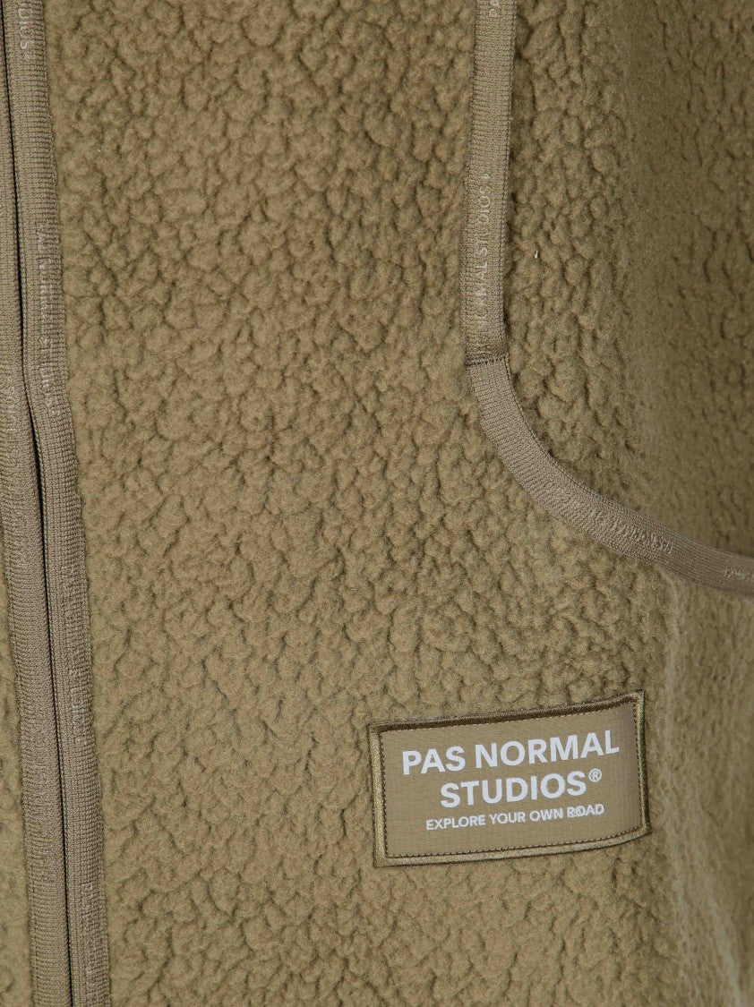 Pas Normal Studios Off-Race Pile High Collar Reinforced Fleece Vest