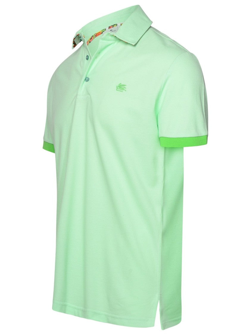 Etro Short-Sleeved Polo Shirt With Classic Collar