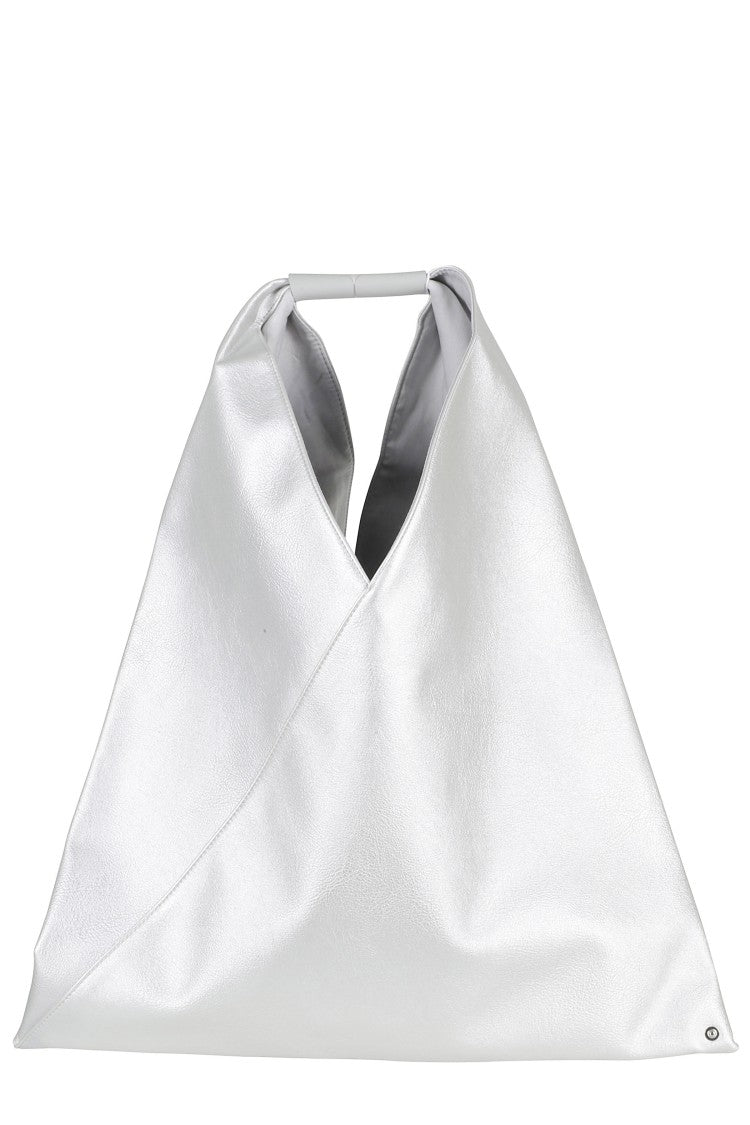 Mm6 By Maison Margiela Silver Classic Japanese Snap-Button Polyester Shoulder Bag