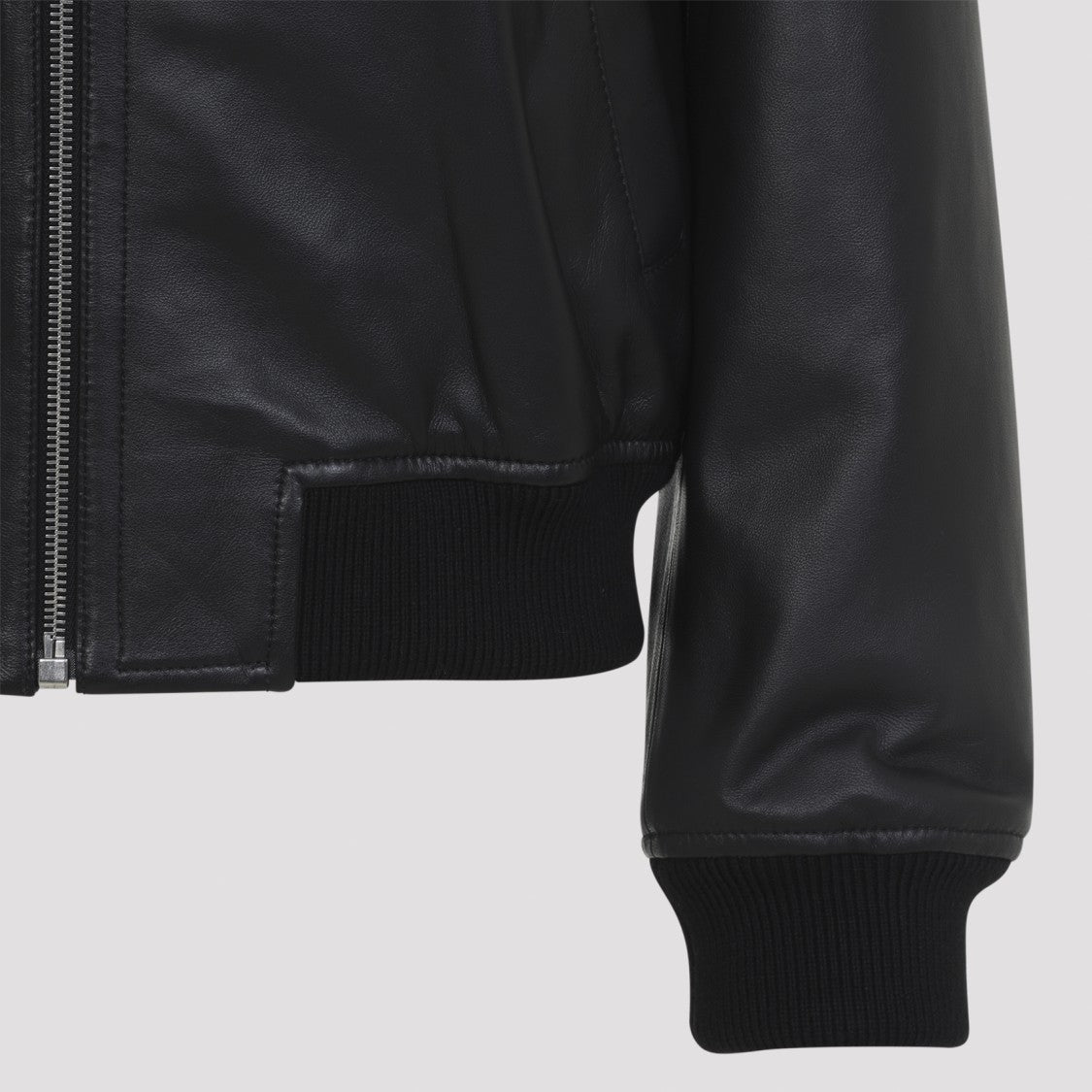 Yves Salomon Lambskin Jacket With Classic Collar