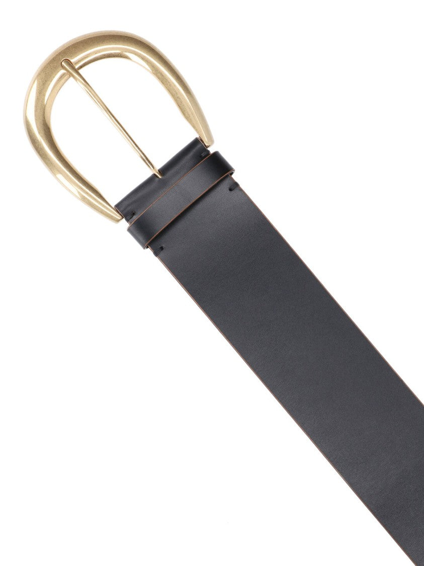 Chloé Leather Belt With Buckle – Black