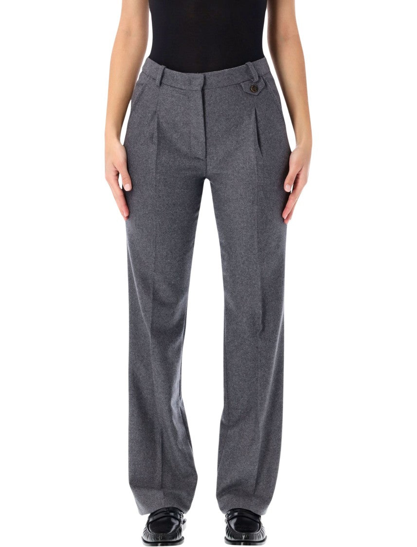 The Garment Mitch Pants In Grey Melange Wool