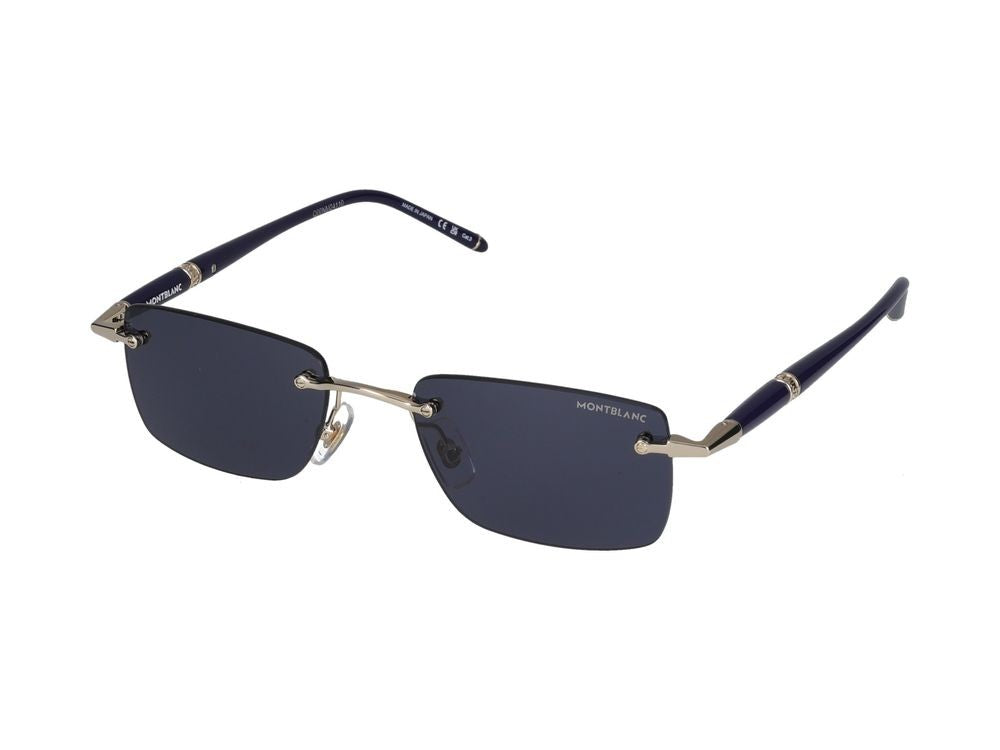 Montblanc Sunglasses Montblanc Mb0344s 003 Gold Blue Blue 54/20/150