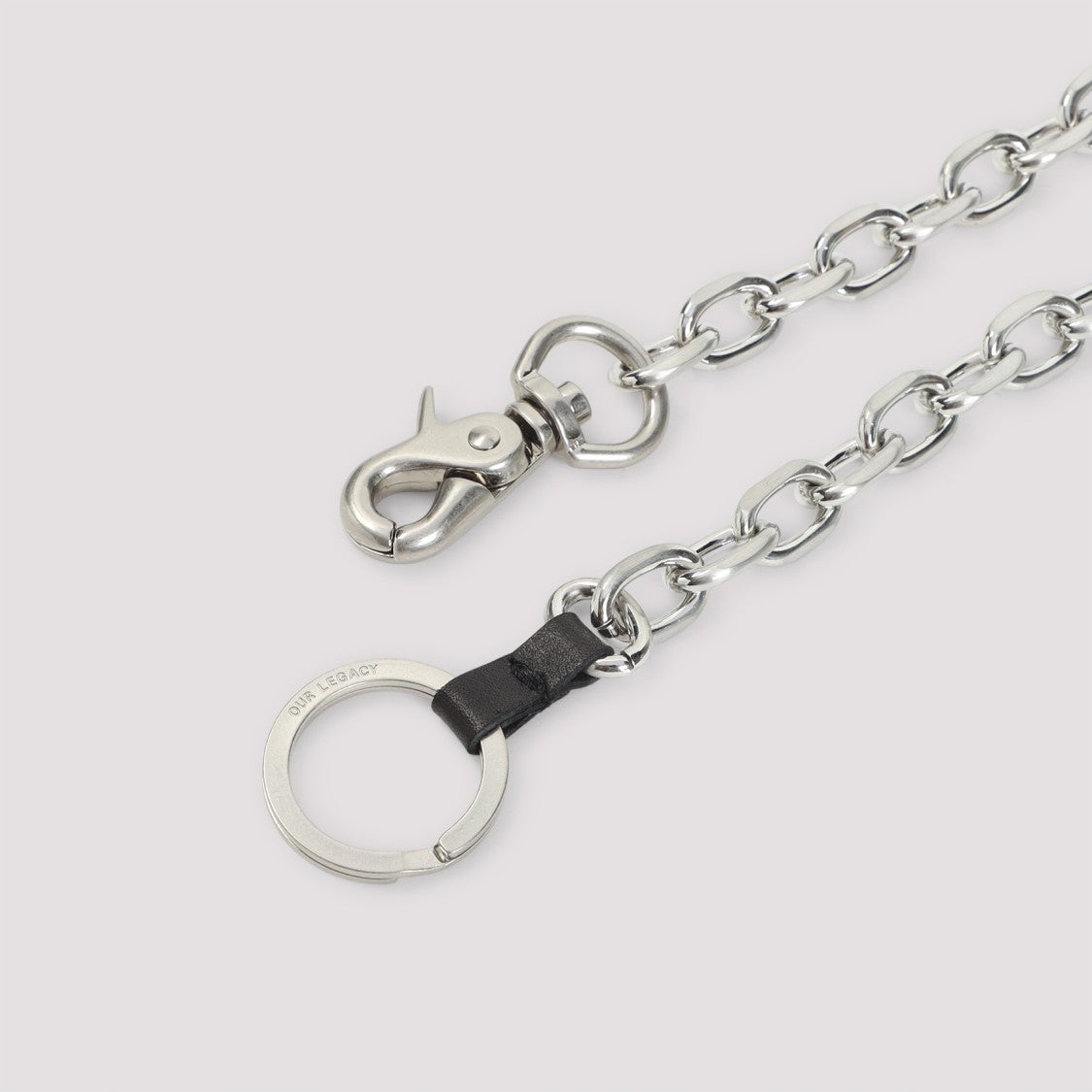 Our Legacy Matte Nickel Grey Brass Ladon Key Ring
