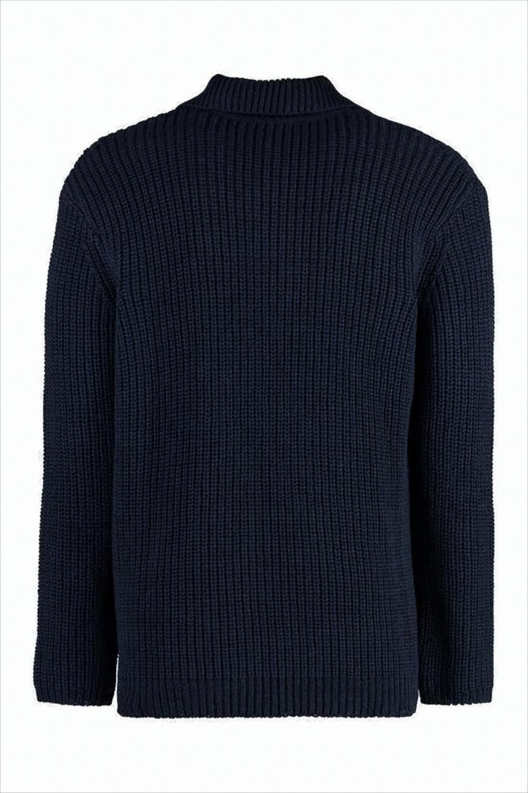 Our Legacy Ribbed Texture Polo Collar Sweater