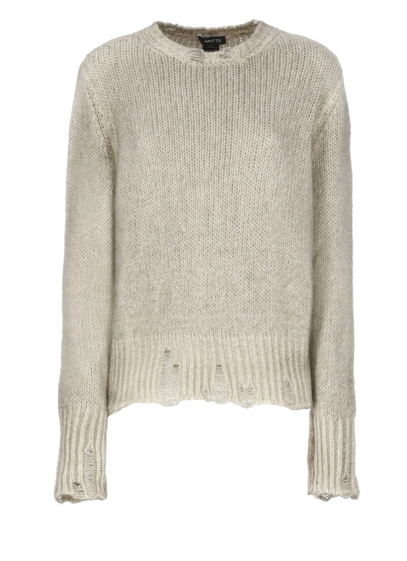 Avant Toi Beige Cashmere And Wool Sweater