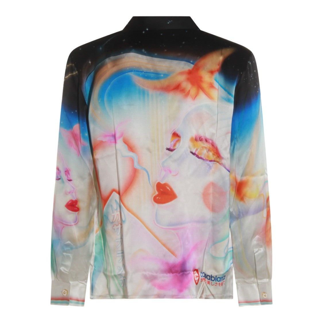 Casablanca Surreal Print Long-Sleeved Shirt With Ethereal Design