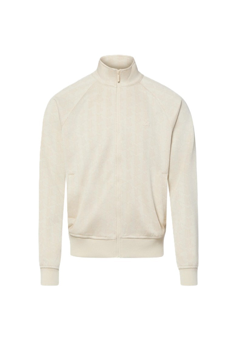 Lacoste Americane Zip-Up Geometric Embossed Jacket