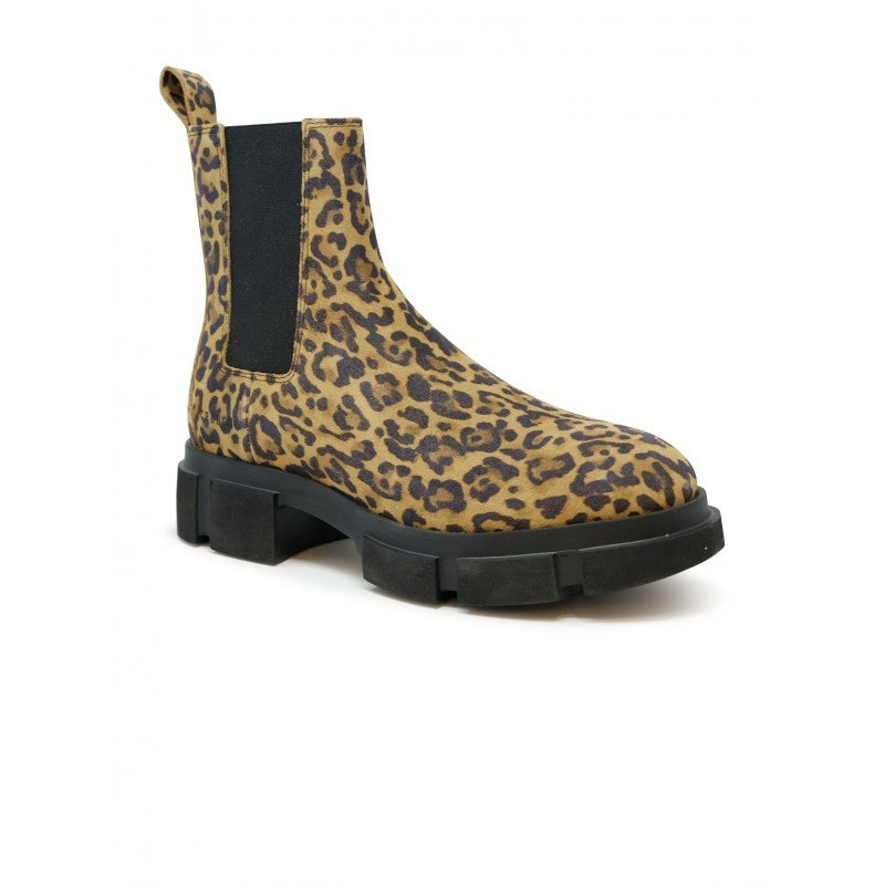 Copenhagen F5cph570 Leopard Suede Chelsea Boots