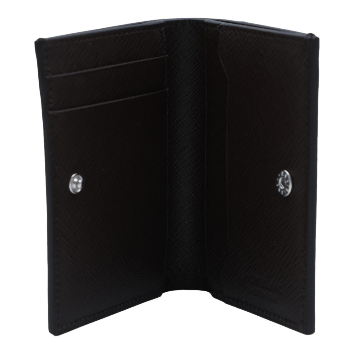 Montblanc Black Textured Tri-Fold Wallet