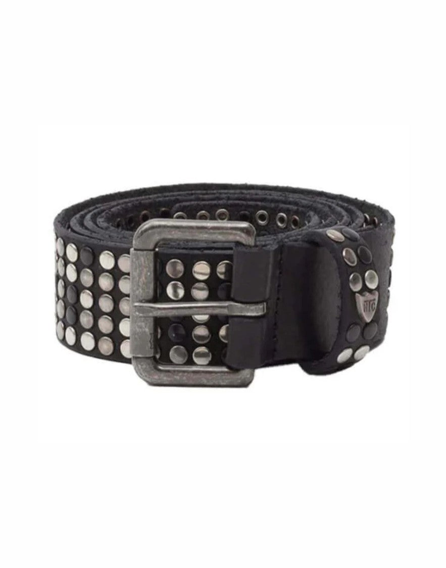 Htc 5.000 Studs Belt Black Leather Studded Belt