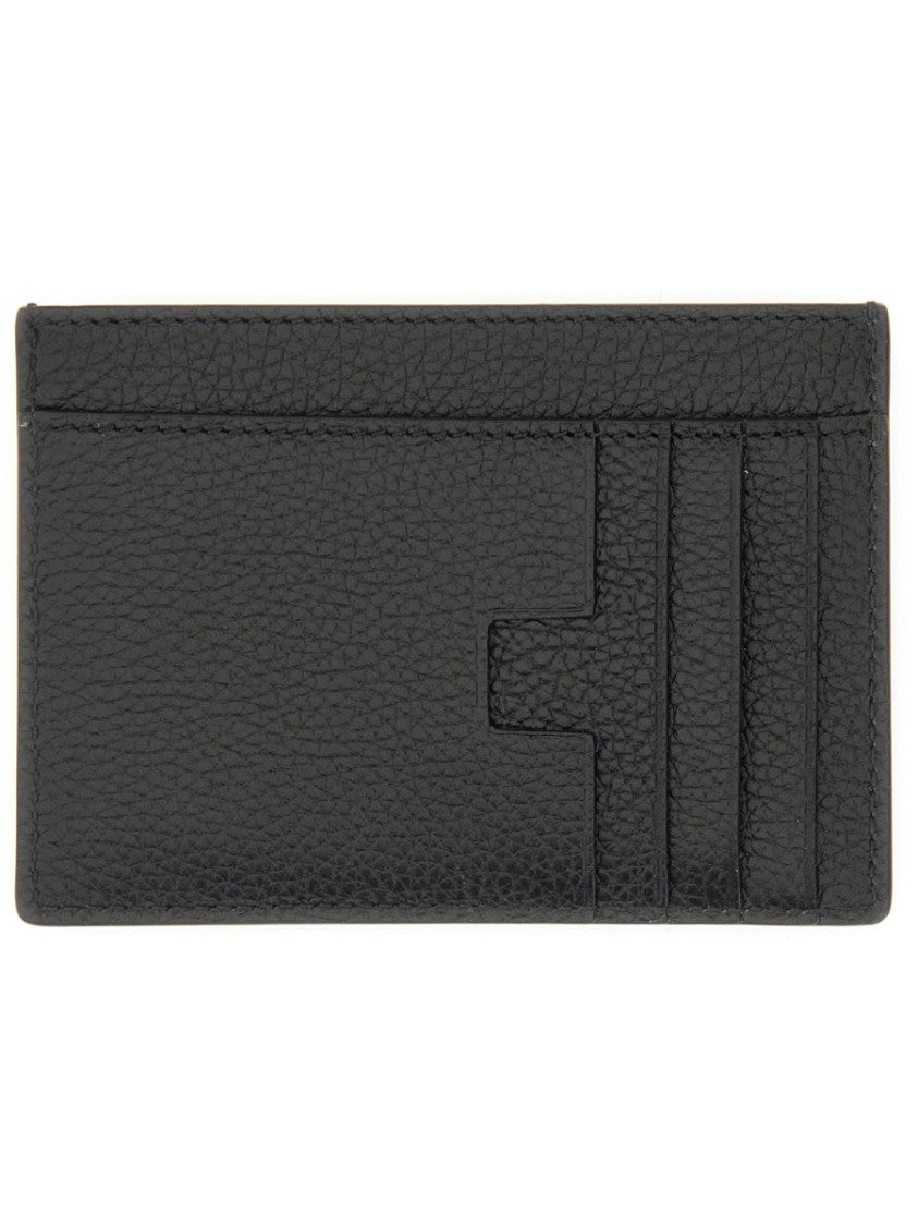 Tom Ford Textured Calf Leather Card Holder
