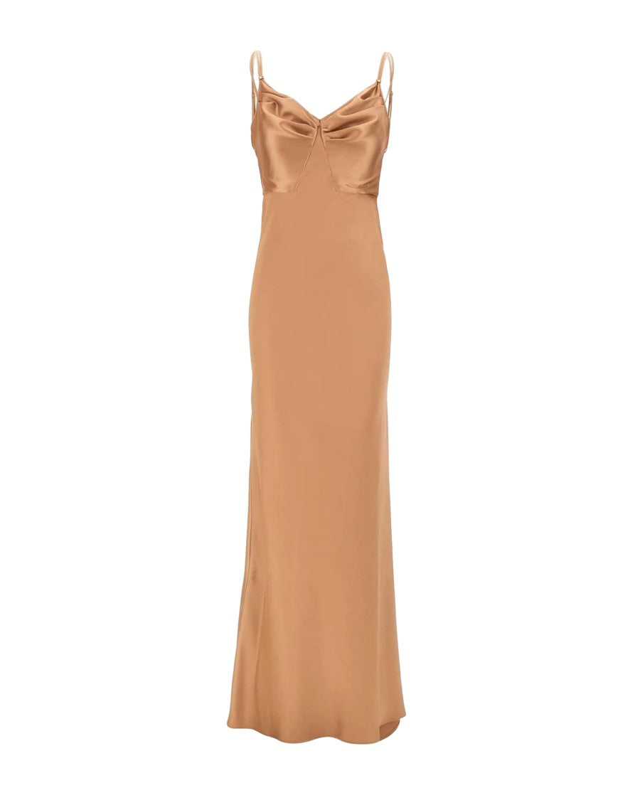Elisabetta Franchi Suede Satin Dress