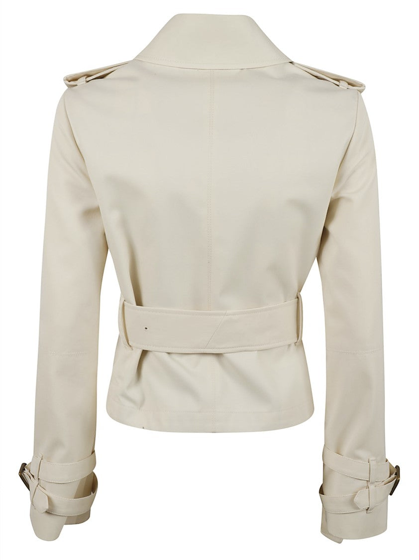 Burberry Double-Breasted Tailored Coat With Belted Waist