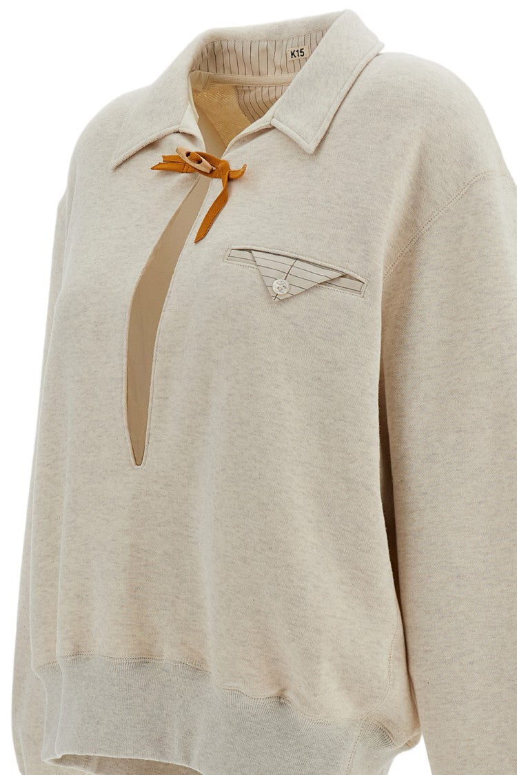 Khoki Oversized French Terry Cotton Sweatshirt