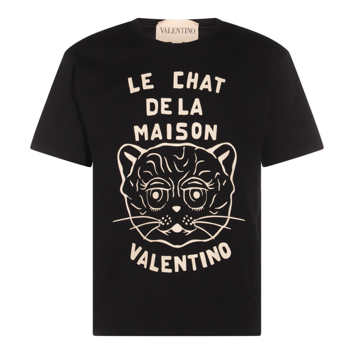 Valentino Black Cotton T-Shirt