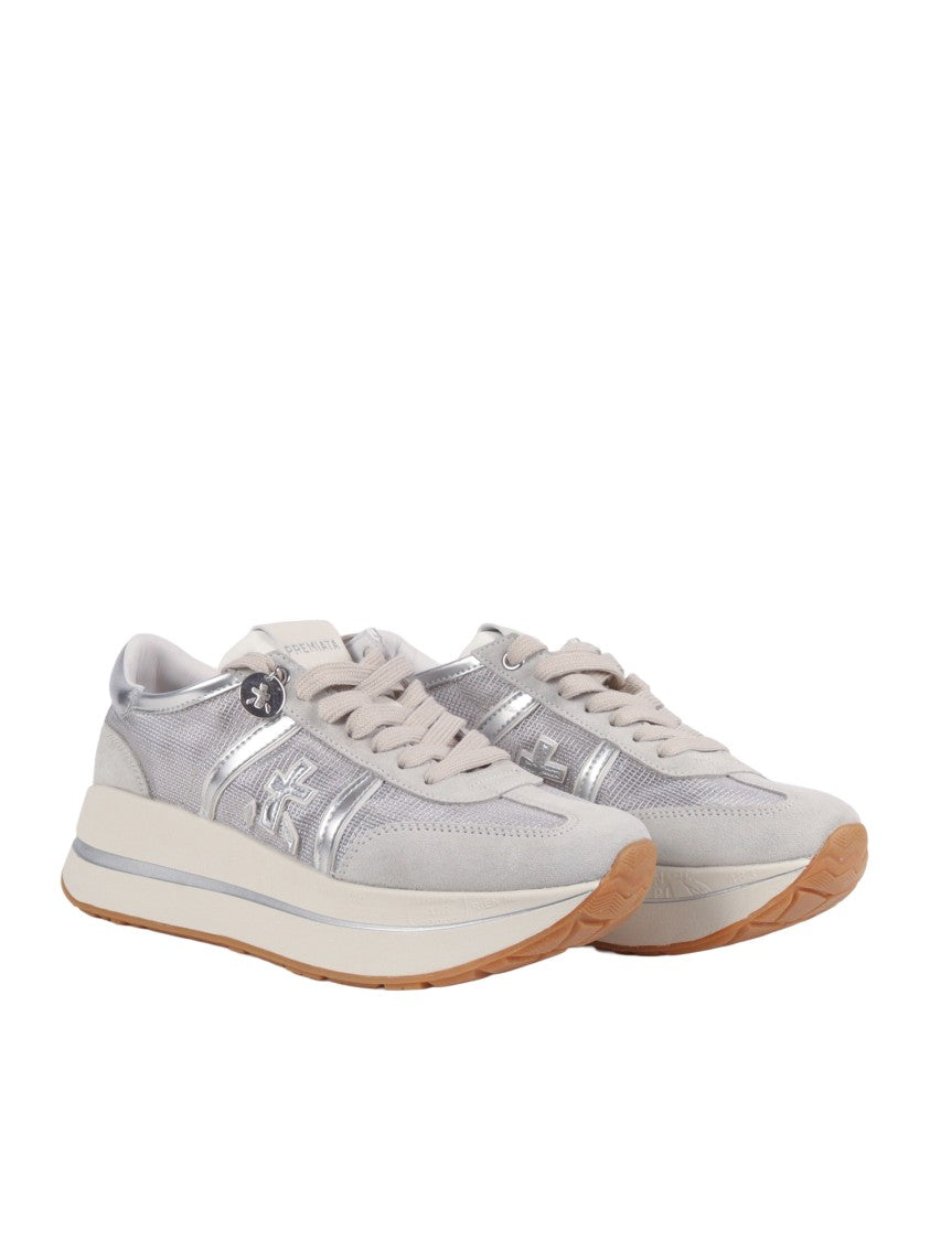 Premiata Bethcoin Silver Metallic Sneakers