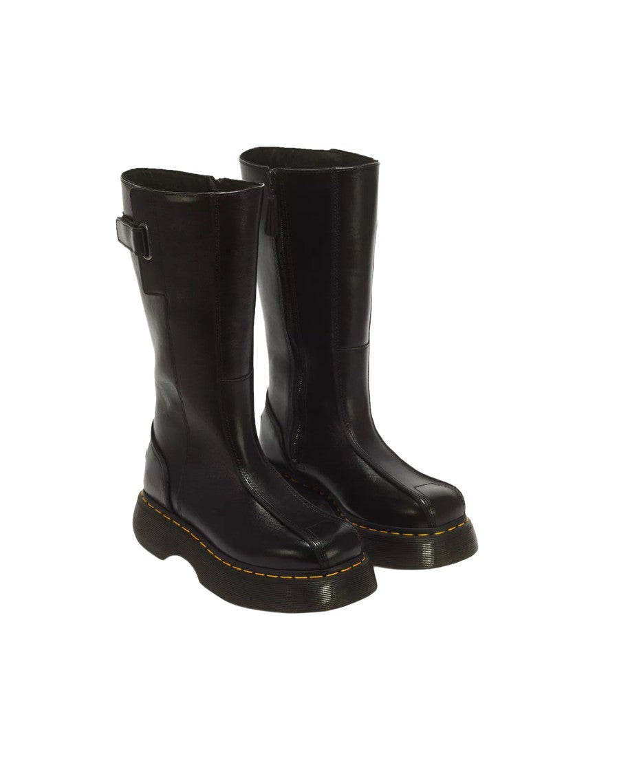 Dr. Martens Buzz Hi Black Milled Gloss High Boots