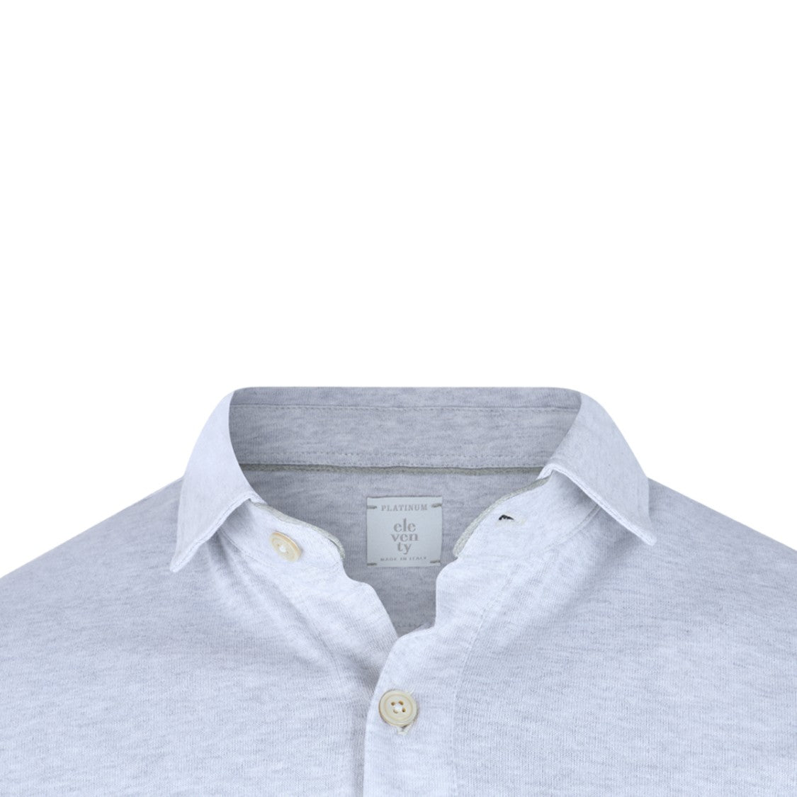 Eleventy Tailored Grey Long-Sleeve Button-Up Shirt