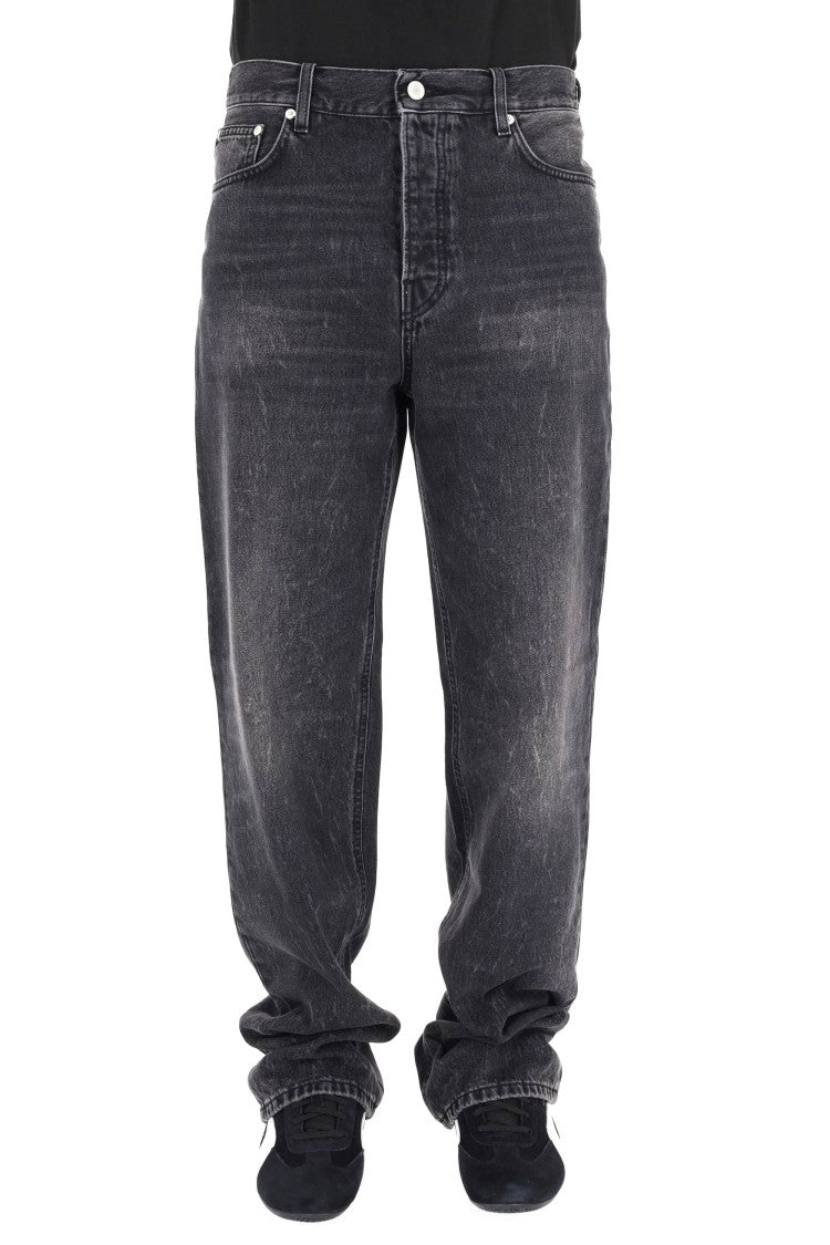 Haikure Relaxed Fit Black Denim Logan Jeans