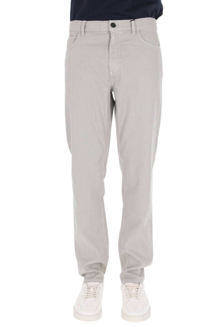 Zegna Roccia Marble Cotton Five-Pocket Pants