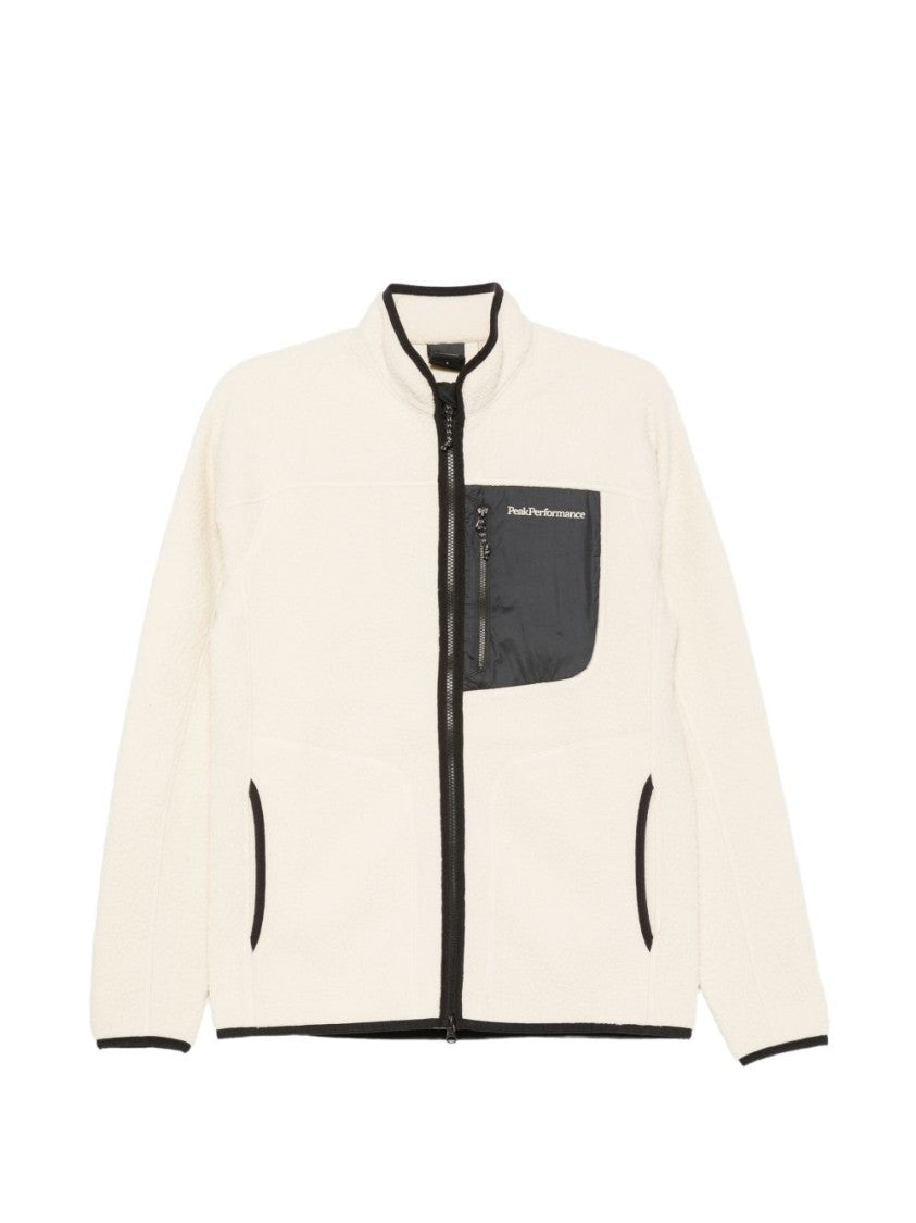 Peak Performance Textured Contrast-Trim Pocket Jacket